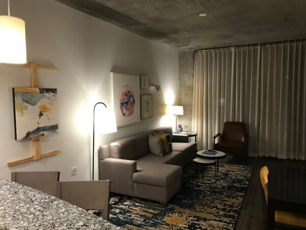 Faulkner-Locke-hotel-yellow-and-blue-art-installation